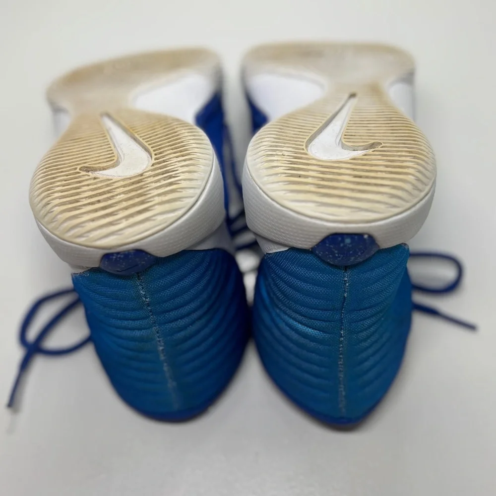 Nike Prime Hype DF 2016 Youth Basketball Shoes Blue White Size 3.5Y